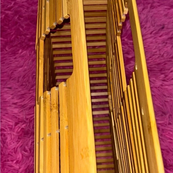 Bamboo Handmade Boho Large Tote Bag - Picture 5 of 7